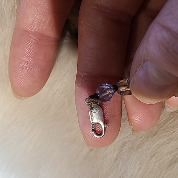 EUC Vintage art glass necklace - Picture 7 of 8